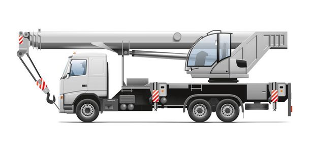 Ciężarówka dźwig illustation - Zdjęcie, obraz