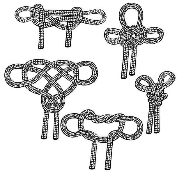Набор парусных узлов
 - Вектор,изображение