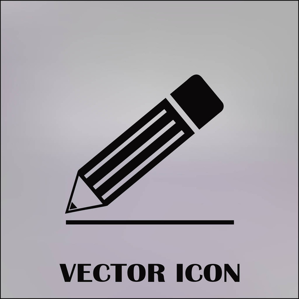 Icono de lápiz, ilustración vectorial
 - Vector, Imagen