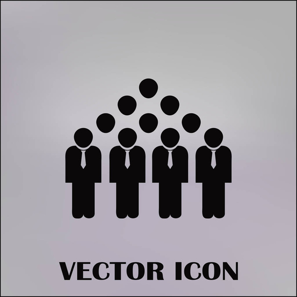 Skupina lidí vektorové ikony - Vektor, obrázek