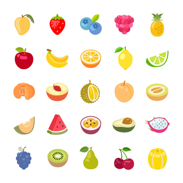 Fruta II icono de vector de color
 - Vector, Imagen