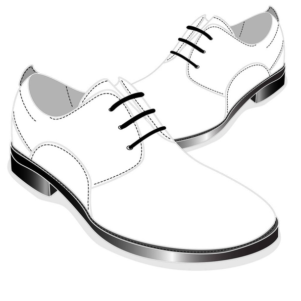 Männer Schuhe Illustration isoliert - Vektor, Bild