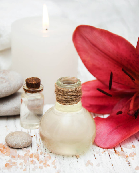Spa products on a table - Photo, Image