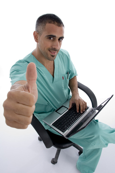 American doctor with notebook - Photo, Image