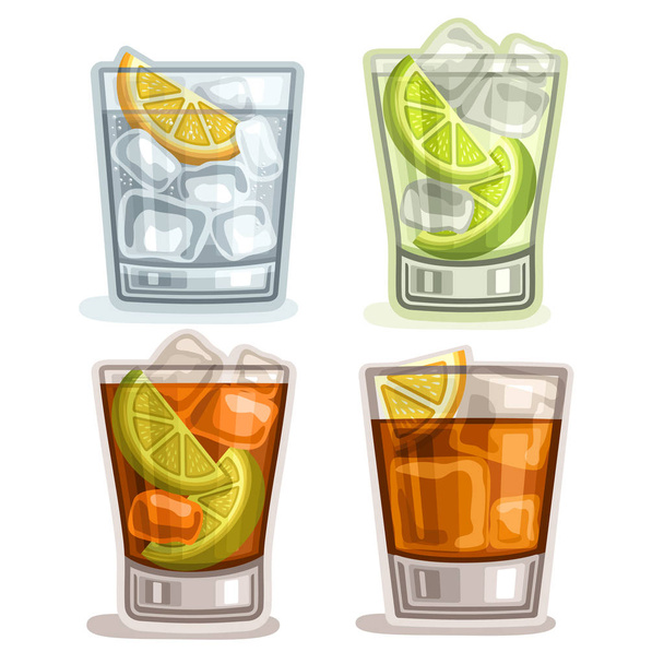 Векторный набор коротких напитков
 - Вектор,изображение