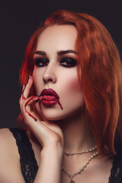 young vampire woman - 写真・画像