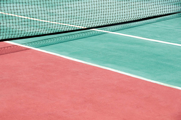 Mesh on the tennis court. Great tennis background. - Φωτογραφία, εικόνα