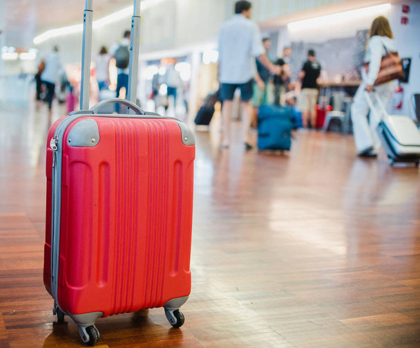 close up on luggage at the airport - Valokuva, kuva