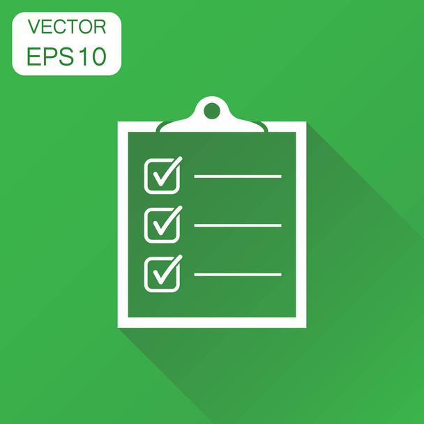 Para hacer icono de la lista. Lista de verificación del concepto de negocio, pictograma de lista de tareas
 - Vector, imagen