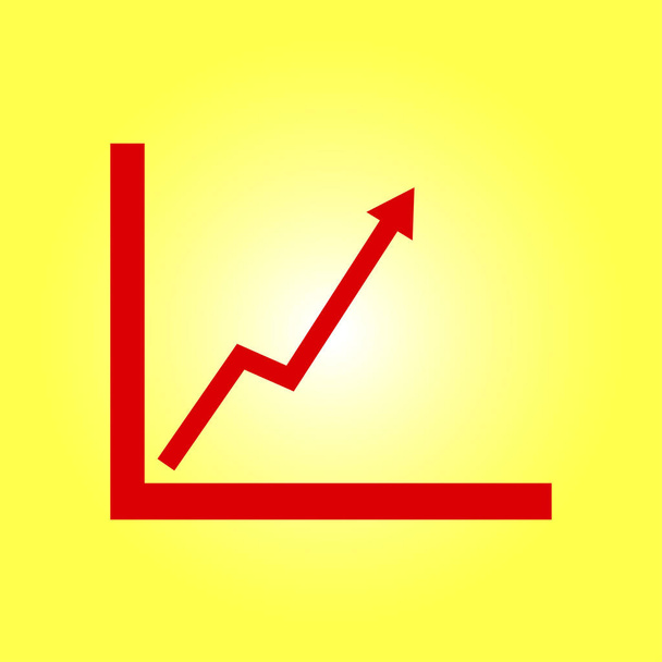 Business graph icon. - Photo, Image