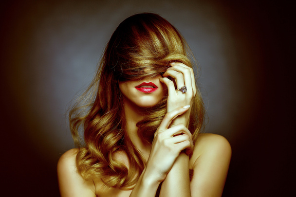 atraktivní blondýnka romance portrét - Fotografie, Obrázek