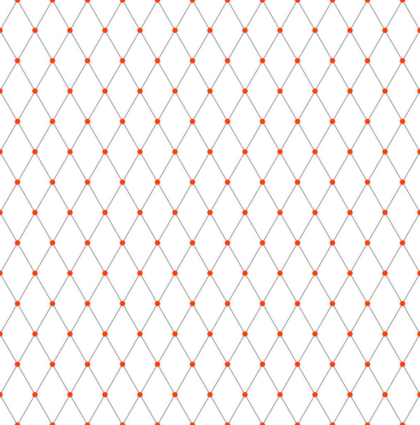 Seamless diamonds lattice pattern. Geometric mesh texture.  - Vector, Image