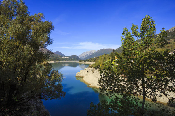 Lake of Barrea in Abruzzo in Italy - Photo, Image