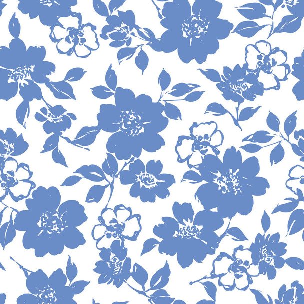Flower illustration pattern - Вектор,изображение