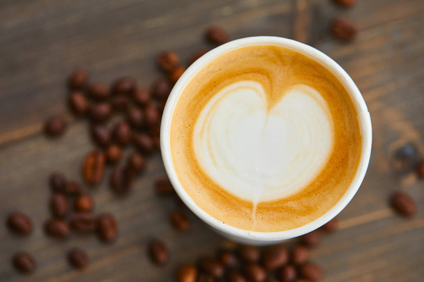 csésze kávé kávé gerendák - Fotó, kép