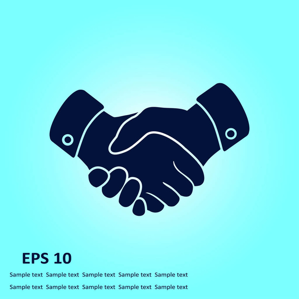 Handshake sign icon. - Vector, Image