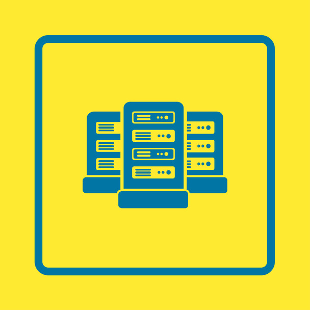 Servers in data center. - Vector, Image