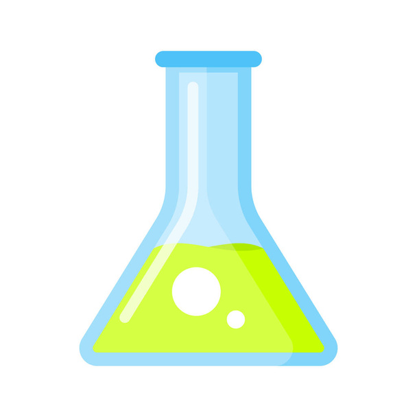 school laboratory flask. - Vector, Image