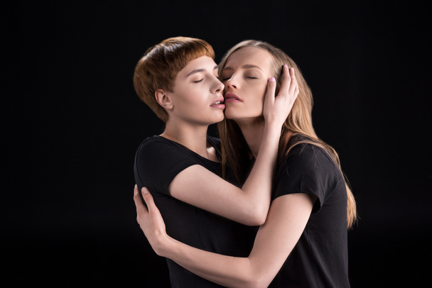 Lesbijki para obejmująca - Zdjęcie, obraz