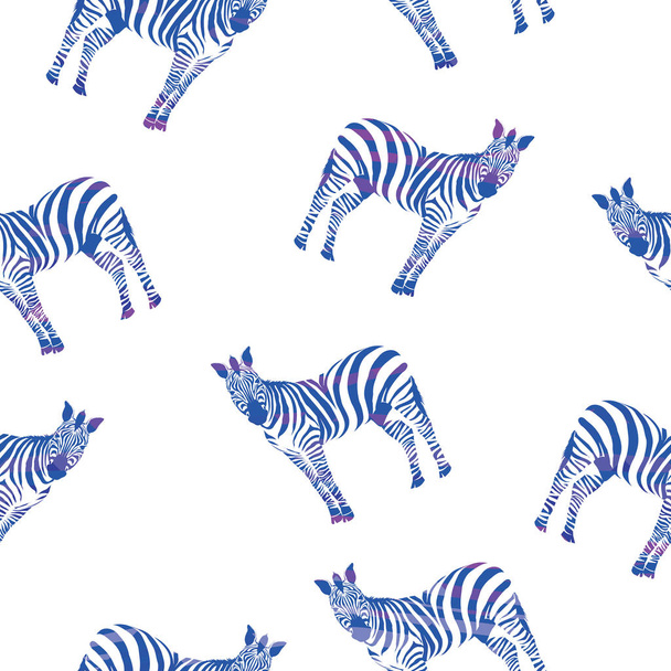 Zebra pattern, vector, illustration - Vetor, Imagem