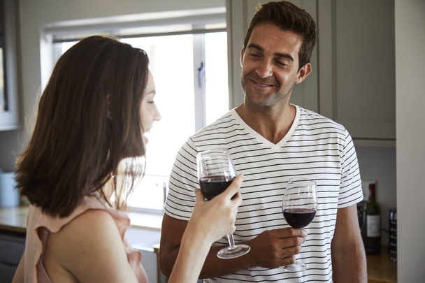 Couple tasting with wine - Foto, immagini