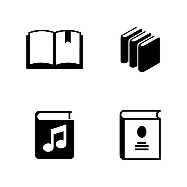 Βιβλία. Απλές προτάσεις ανυσματικά εικονίδια - Διάνυσμα, εικόνα