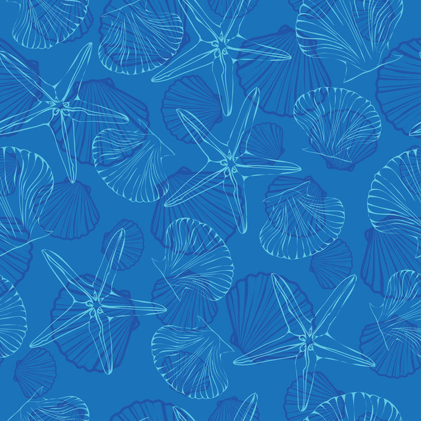 shell pattern, vector, illustration - Διάνυσμα, εικόνα