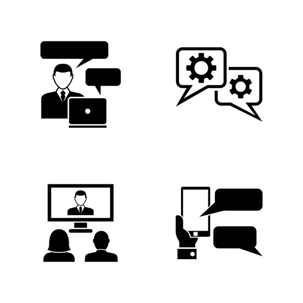 Business consulting. Simple Related Vector Icons - Vector, Image