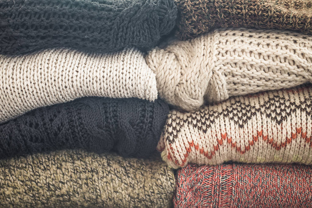 Стек в'язаних светрів
 - Фото, зображення