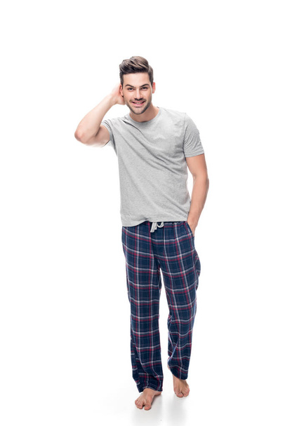 Jeune homme en pyjama
 - Photo, image