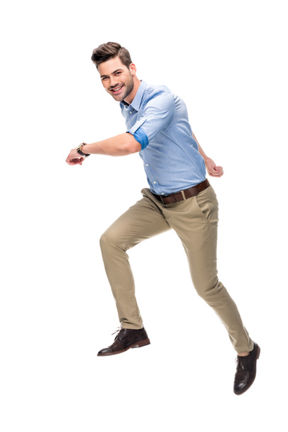 schöner laufender Mann - Foto, Bild
