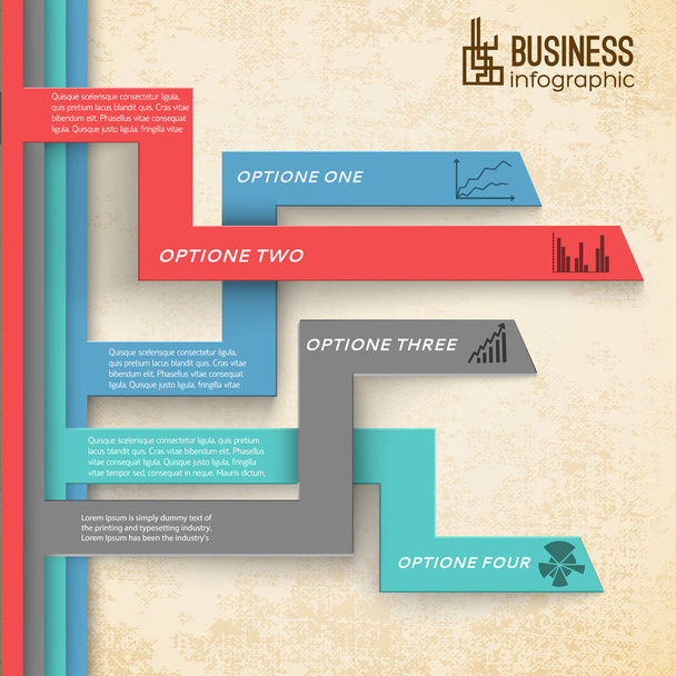 Business-Infografik moderner Hintergrund - Vektor, Bild