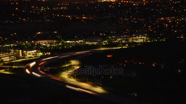 Provoz ve městě v noci - Záběry, video