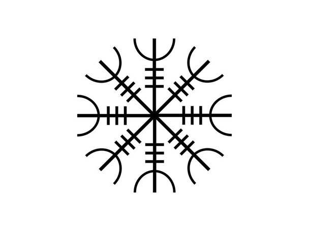 Galdrastafir. Símbolo islandés, runas entrelazadas. Ilustración vectorial
 - Vector, imagen