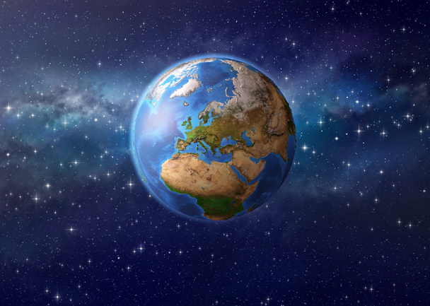 Планета Земля в космосе
 - Фото, изображение