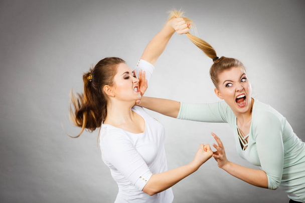 Two agressive women having argue fight - Photo, Image