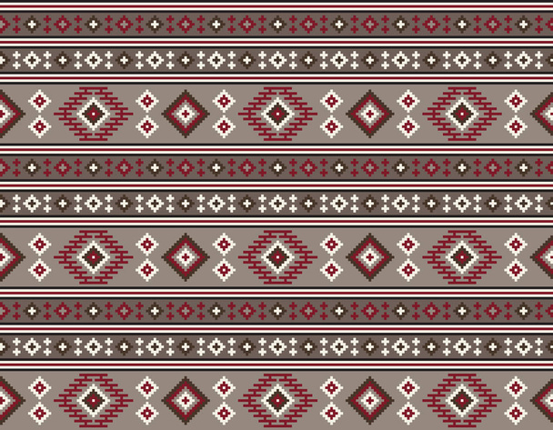 American Indians tribal texture, seamless pattern. Navajo style. - Vettoriali, immagini