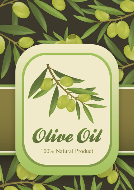 Background for olive oil  - Vector, Image