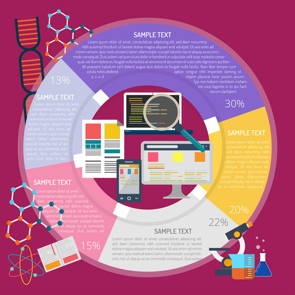 Research For Technology Infographic - Vector, Image