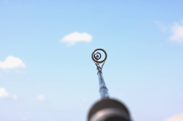 Fishing rod onl natural background closeup - Photo, Image