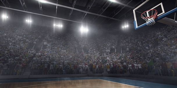 Basketbal arena in 3d - Foto, afbeelding