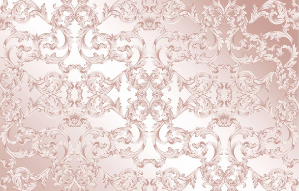Luxus barocken Ornament Hintergrund Vektor. reiche imperiale komplizierte Elemente. Muster im viktorianischen Stil - Vektor, Bild