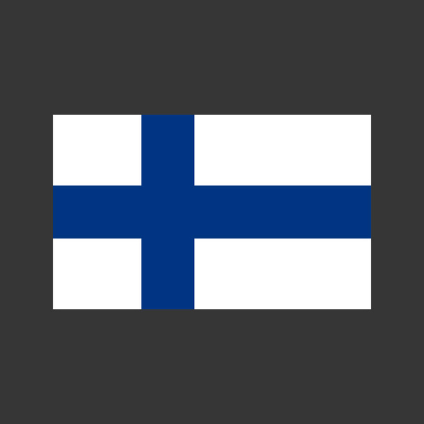 Finlandiya bayrağı illüstrasyon - Vektör, Görsel