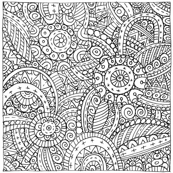 Abstract hand-drawn outline pattern - Photo, Image