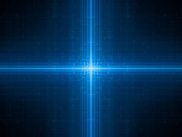 Matériel futuriste rayonnant bleu
 - Photo, image