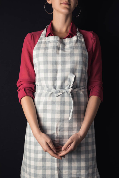 girl in apron - Φωτογραφία, εικόνα