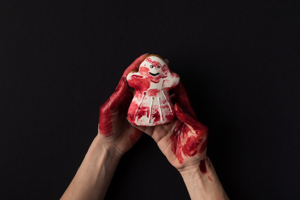 руки тримають печиво Хеллоуїн
 - Фото, зображення