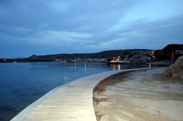 Panoramic view of the beach and the crystal sea of Sardinia  - Photo, Image