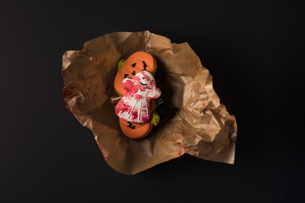 Хэллоуин печенье в выпечке бумаги
 - Фото, изображение