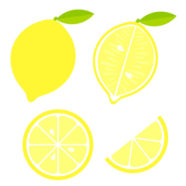 Lemon fruit vector - Vektor, obrázek